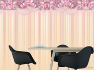 Фотошпалери квіти зі стелі - 1