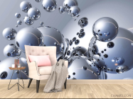 Фотообои Металлические шары 3д - 4