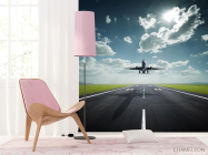 Фотошпалери літак над злітною смугою - 4