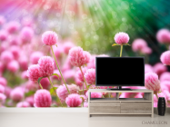 Фотообои Розовый клевер - 2