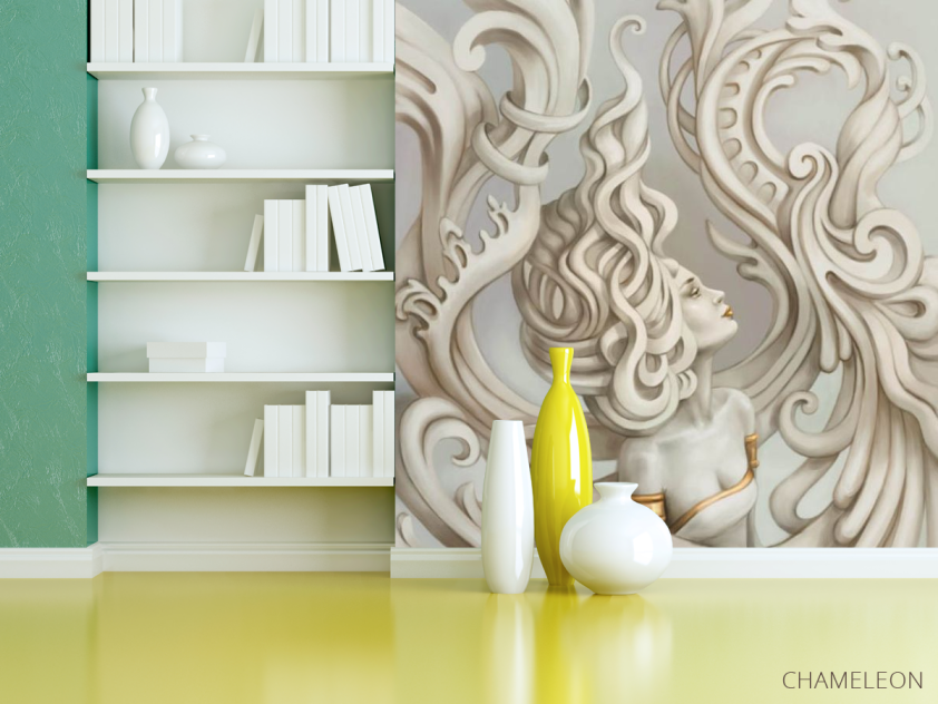 Фотошпалери Дівчина барельєф - 3