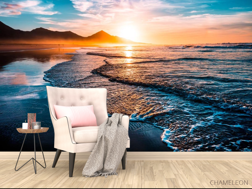 Фотообои Горы и солнце над морем - 4