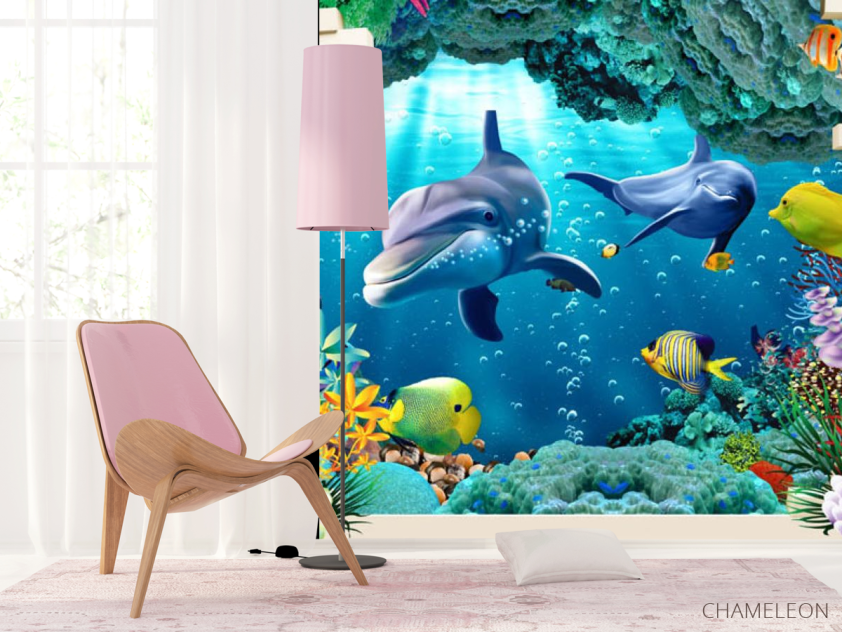 Фотошпалери 3D морські мешканці - 4