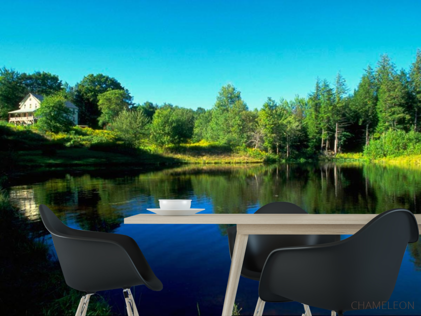 Фотошпалери Будинок біля озера - 1