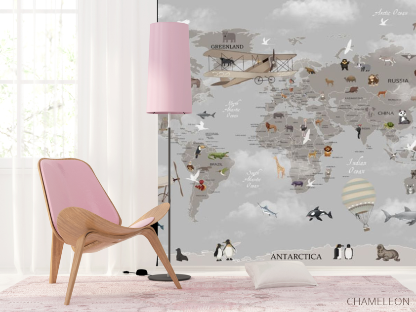 Фотошпалери Сіра карта - 4