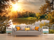 Фотообои лебедь на озере - 1