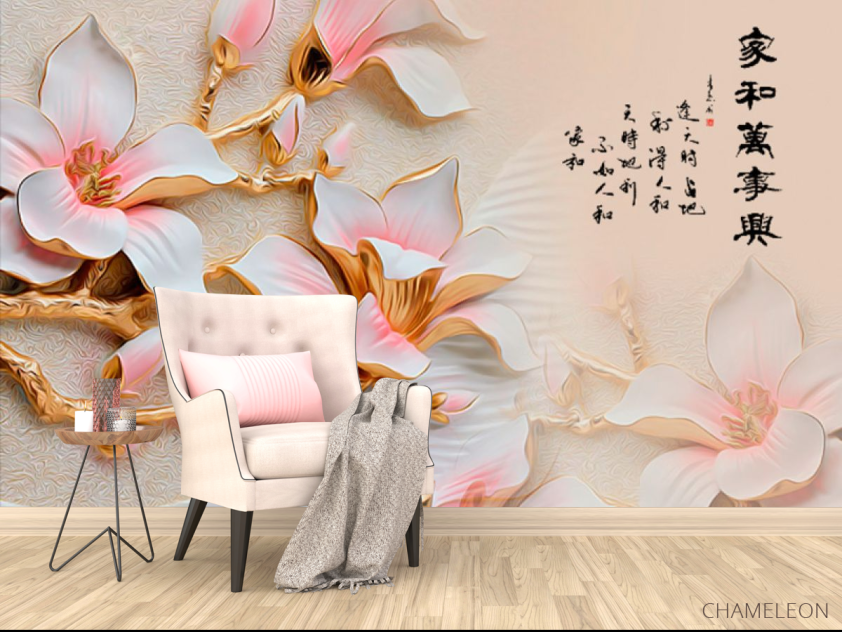 Фотообои Керамические цветы - 4