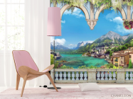 Фотошпалери Вид на пейзажні гори - 4