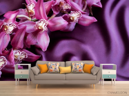 Фотообои Цветы на шелке - 1