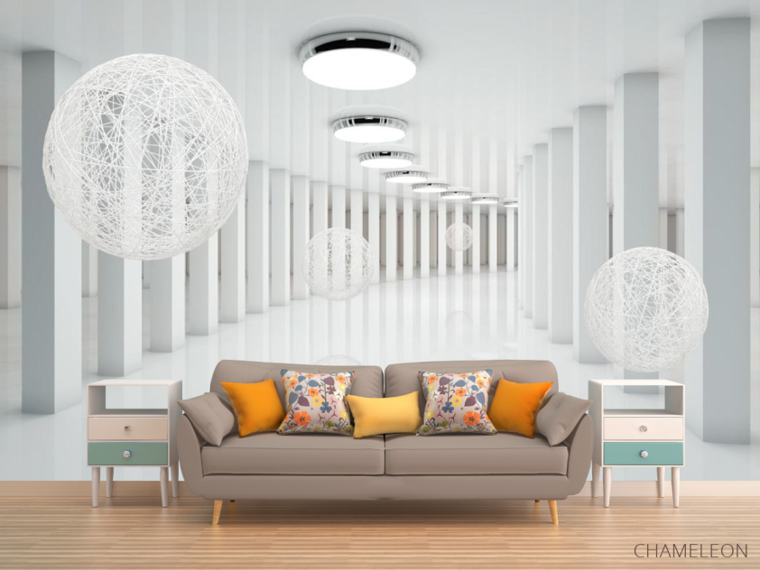 Фотообои Тонель из сфер - 1