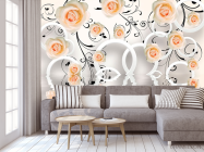 Фотообои 3д розы - 3