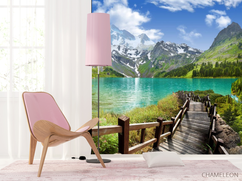 Фотошпалери Дорога до озера - 4