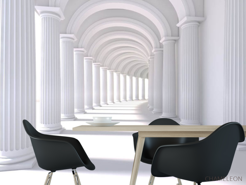 Фотошпалери колони розширюють простір - 1