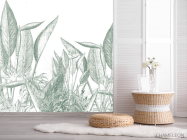 Фотошпалери Тропічні листя зелені - 2