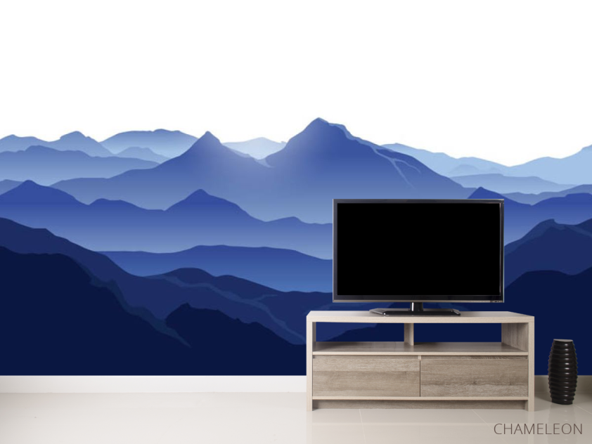 Фотообои синие горы - 2