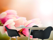 Фотошпалери Рожеві квіти на дереві - 1