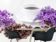 Фотошпалери Кава, квіти - 1