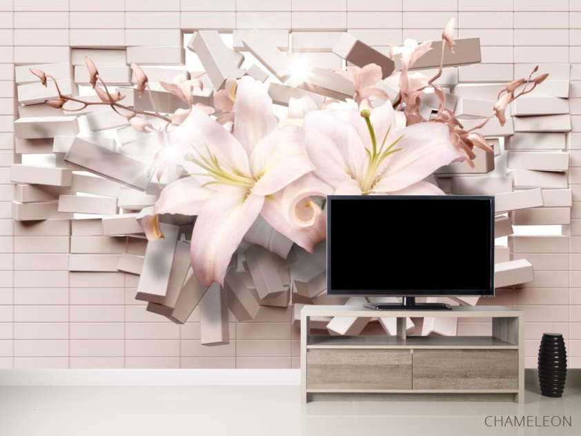 Фотообои 3d лилии - 2