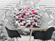 Фотошпалери 3d цегляна стіна - 1