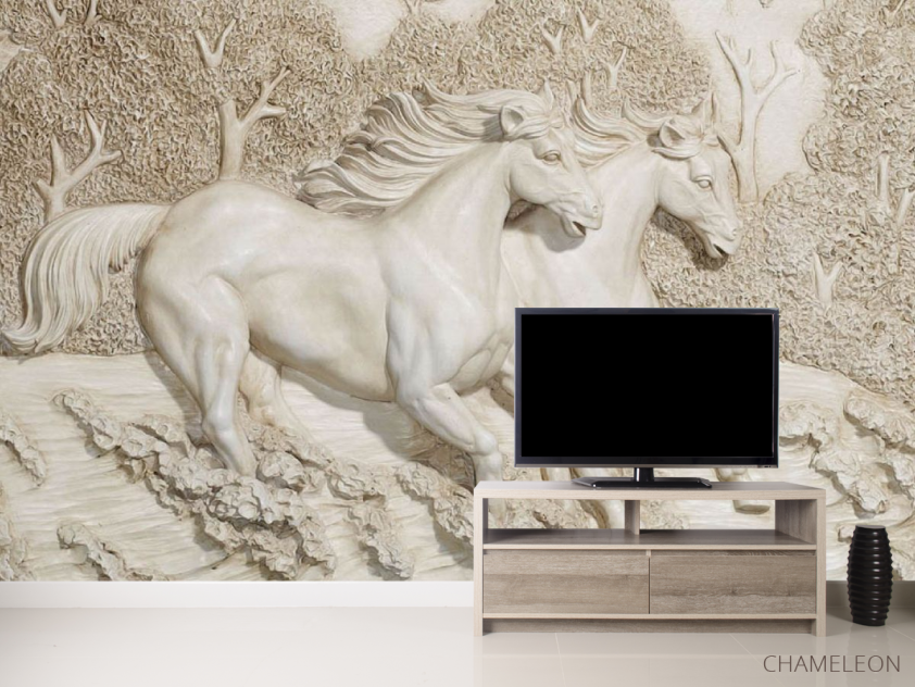 Фотообои 3д лошадки - 2