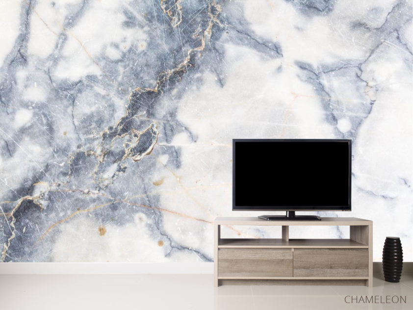 Фотообои Мрамор в голубом оттенке - 2