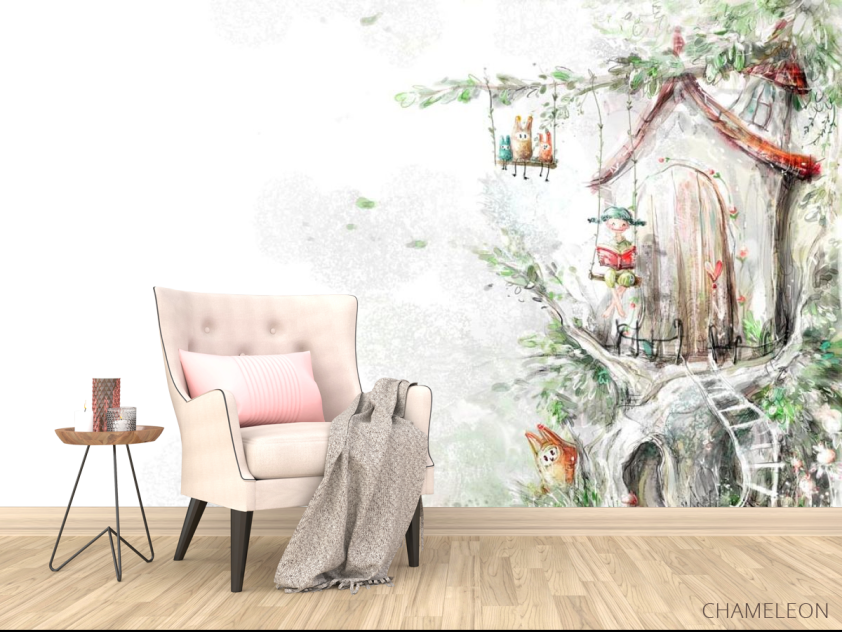 Фотообои Сказочные жители на дереве - 4