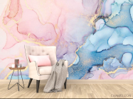 Фотообои Розовый fluid art - 4