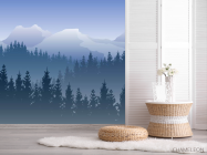 Фотошпалери ліс в тумані - 2