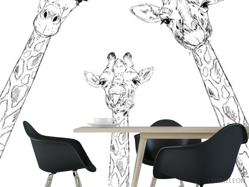 Фотошпалери Сім'я жирафів - 1