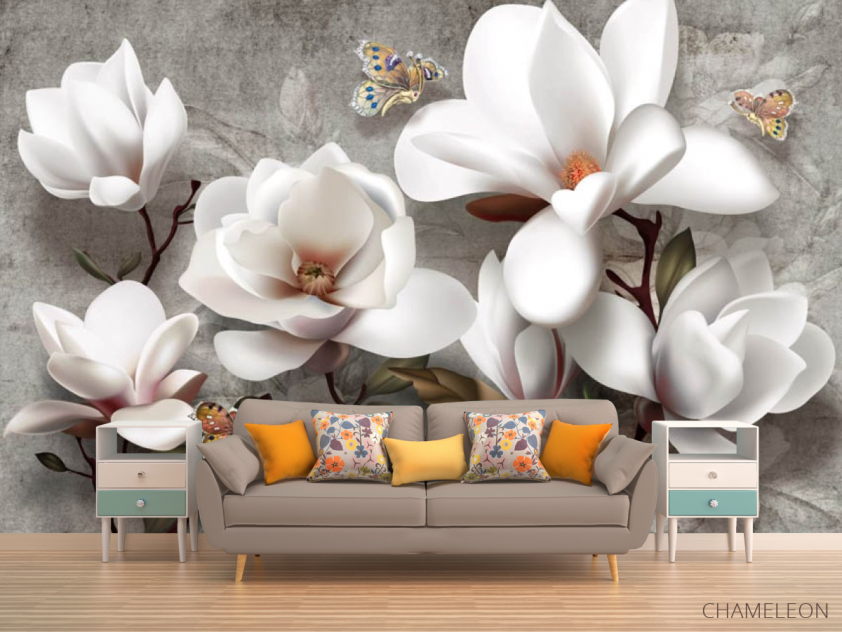 Фотообои 3д магнолии - 1