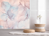 Фотошпалери Персиковий Fluid art - 2