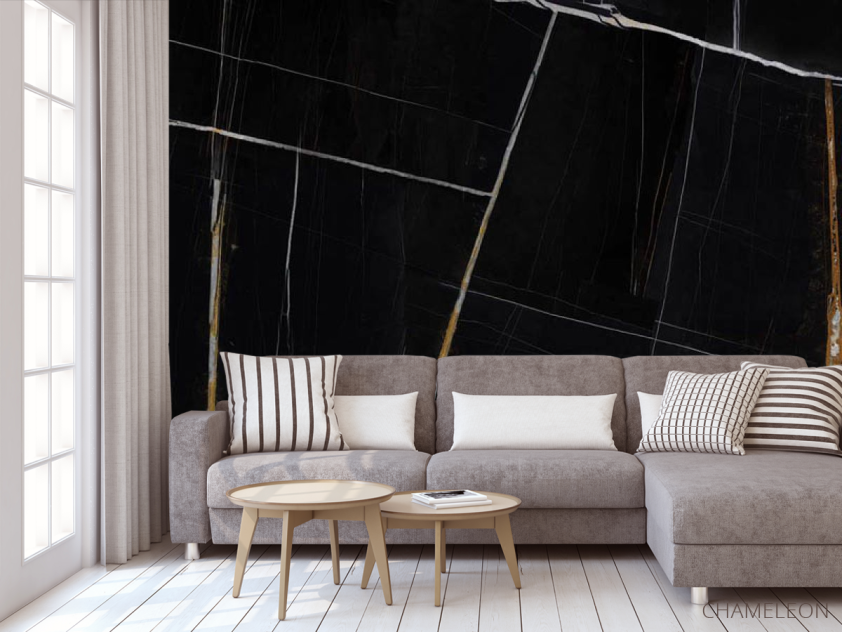 Фотообои Чёрный мрамор - 3