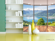 Фотошпалери Панорамне вікно з пейзажем - 3