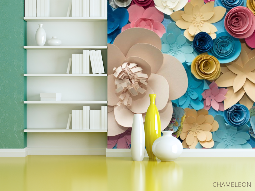 Фотошпалери різнокольорові квіти буажные - 3