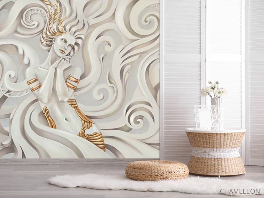 Фотошпалери дівчина 3д - 2