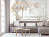 Фотообои 3d брошки и тоннель - 3