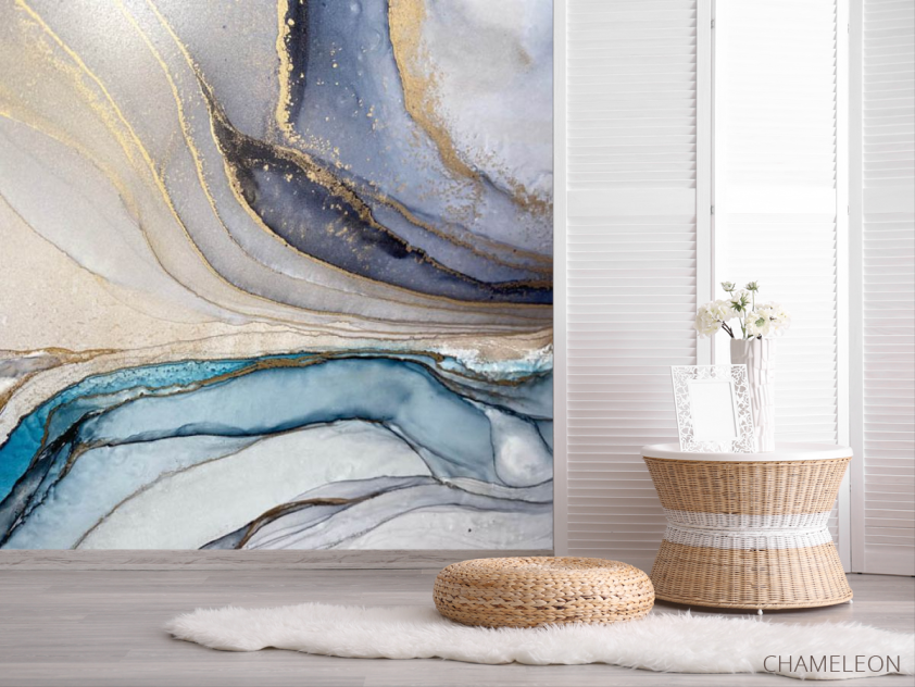 Фотошпалери акварельний fluid art - 2