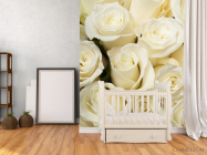 Фотообои белые розы - 2