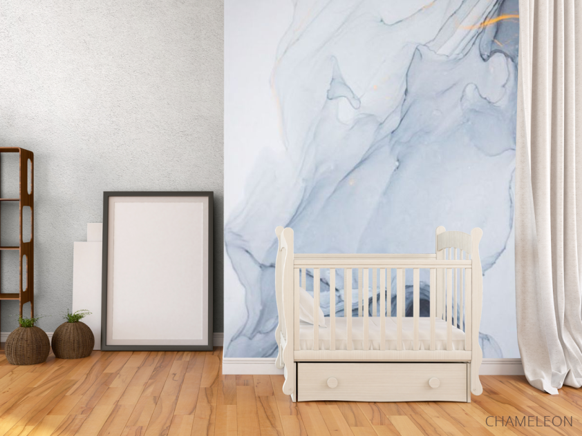 Фотообои Чернильные разводы в стиле флюид арт. - 2