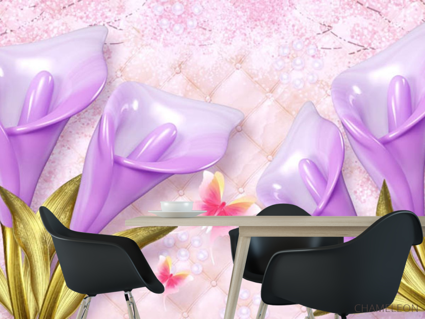 Фотошпалери 3Д квіти - 1