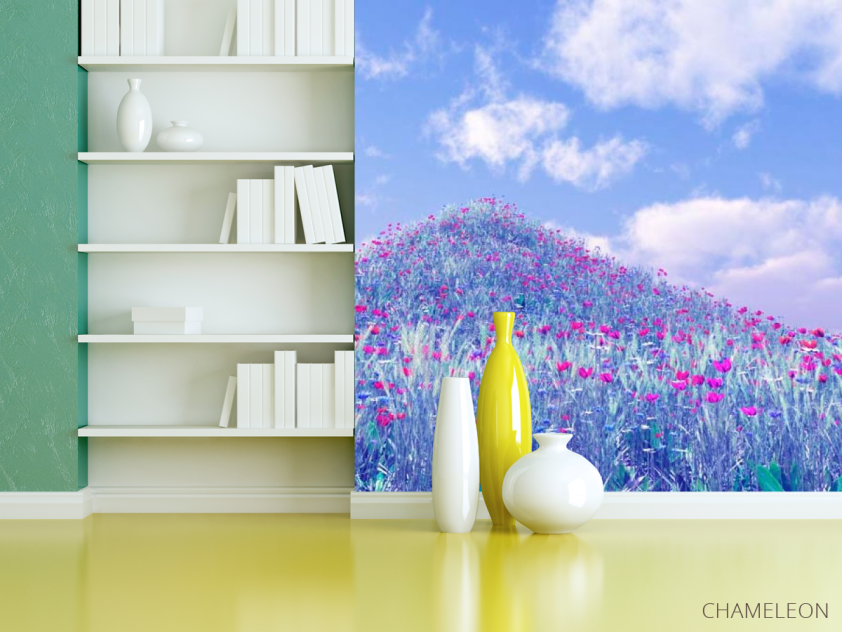 Фотошпалери Гора, маки - 3