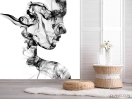 Фотошпалери силует з диму 3д - 2