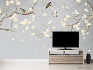 Фотообои Ветки магнолии в японском стиле - 2