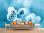 Фотообои Цветы в инее - 1