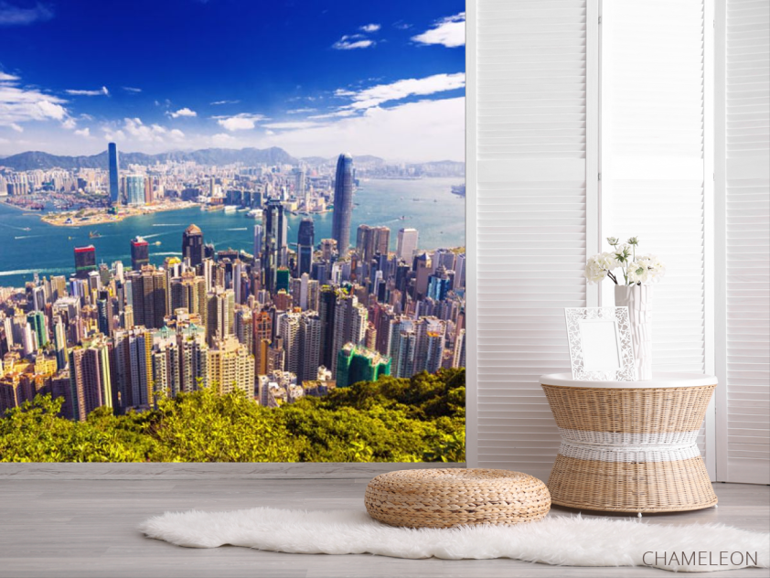 Фотошпалери Вид зверху на мегаполіс - 2