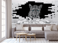 3д фотообои Леопард - 3