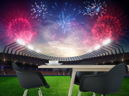 Фотошпалери салюти над стадіоном - 1