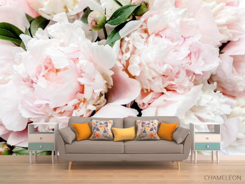 Фотообои Персиковые пионы - 1