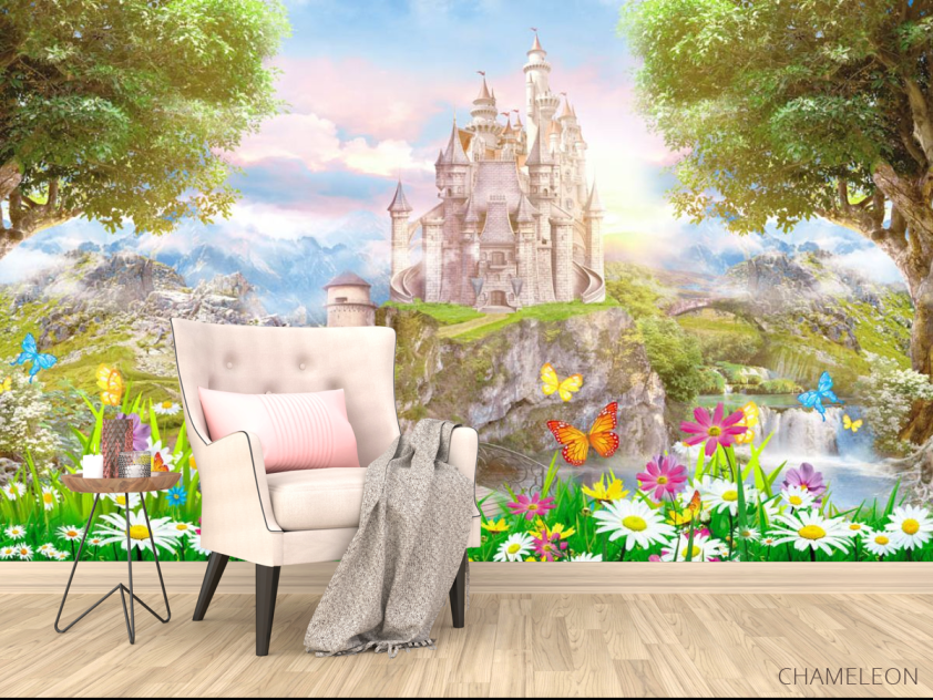 Фотообои Замок на поляне - 4