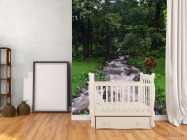 Фотообои серый водопадик на ручье - 2